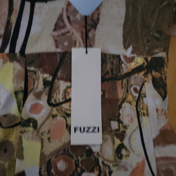 Gorgeous FUZZI JEAN PAUL GAULTIER ARTSY PRINT DRES - Picture 2 of 6